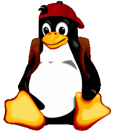 Linux Pinguin als Schüler