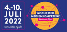 Logo Woche der Medienkompetenz und Daten aus Text